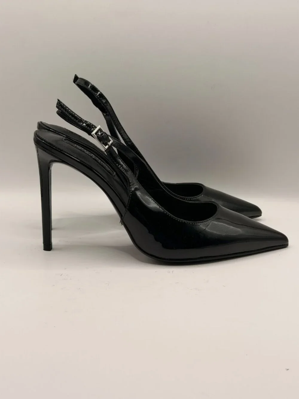Tony Bianco Womens Asti Sling Back Sexy Black High Heel Slingback Sz 9.5